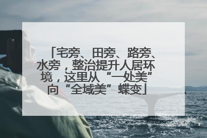 宅旁、田旁、路旁、水旁，整治提升人居环境，这里从“一处美”向“全域美”蝶变