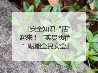 安全知识“活”起来！“实景找茬”赋能全民安全