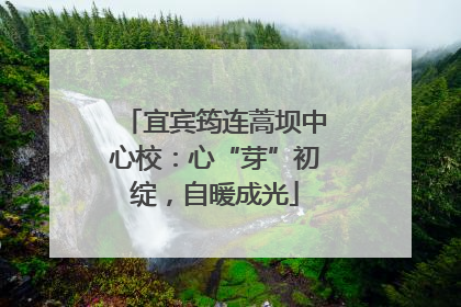 宜宾筠连蒿坝中心校：心“芽”初绽，自暖成光