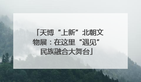 天博“上新”北朝文物展：在这里“遇见”民族融合大舞台