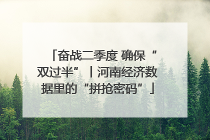 奋战二季度 确保“双过半”丨河南经济数据里的“拼抢密码”