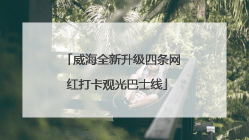 威海全新升级四条网红打卡观光巴士线