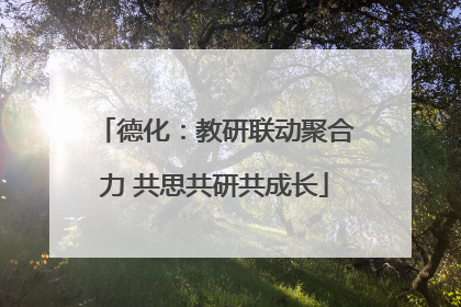 德化：教研联动聚合力 共思共研共成长