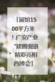 展馆1500平方米！广安产业“建圈强链”精彩亮相西博会