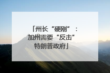 州长“硬刚”：加州需要“反击”特朗普政府