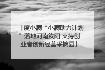 度小满“小满助力计划”落地河南汝阳 支持创业者创新经营采摘园