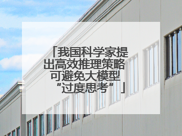 我国科学家提出高效推理策略 可避免大模型“过度思考”