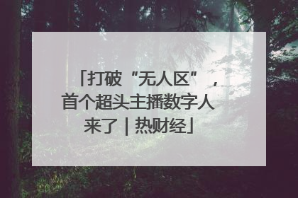 打破“无人区”，首个超头主播数字人来了｜热财经