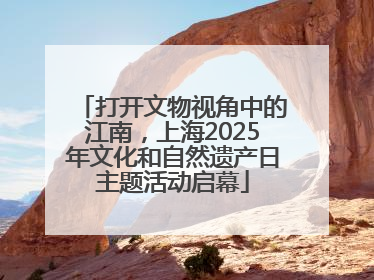 打开文物视角中的江南，上海2025年文化和自然遗产日主题活动启幕