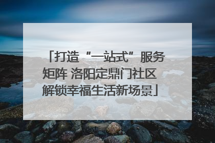 打造“一站式”服务矩阵 洛阳定鼎门社区解锁幸福生活新场景