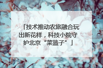 技术推动农旅融合玩出新花样，科技小院守护北京“菜篮子”