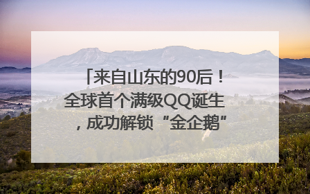 来自山东的90后！全球首个满级QQ诞生，成功解锁“金企鹅”，是继承父亲账号