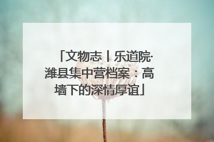 文物志丨乐道院·潍县集中营档案：高墙下的深情厚谊