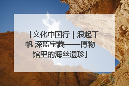 文化中国行｜浪起千帆 深蓝宝藏——博物馆里的海丝遗珍