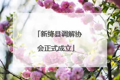 新绛县调解协会正式成立