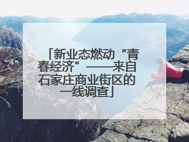 新业态燃动“青春经济”——来自石家庄商业街区的一线调查