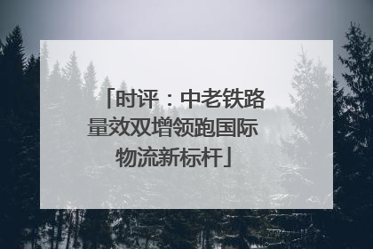 时评：中老铁路量效双增领跑国际物流新标杆