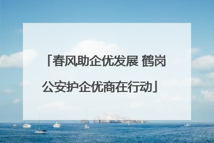 春风助企优发展 鹤岗公安护企优商在行动