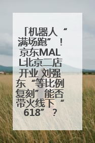 机器人“满场跑”！京东MALL北京二店开业 刘强东“等比例复刻”能否带火线下“618”？