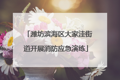 潍坊滨海区大家洼街道开展消防应急演练