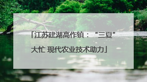 江苏建湖高作镇：“三夏”大忙 现代农业技术助力