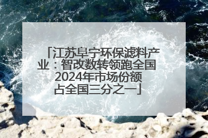 江苏阜宁环保滤料产业：智改数转领跑全国 2024年市场份额占全国三分之一