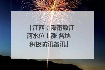 江西：降雨致江河水位上涨 各地积极防汛备汛