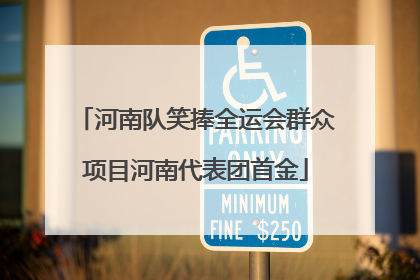 河南队笑捧全运会群众项目河南代表团首金