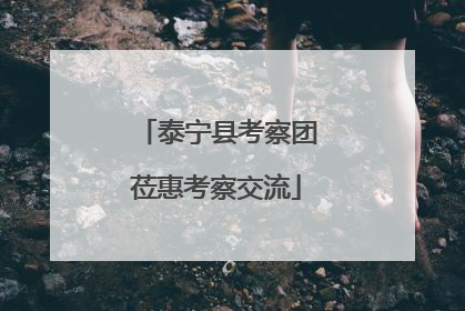 泰宁县考察团莅惠考察交流
