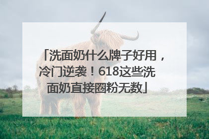洗面奶什么牌子好用，冷门逆袭！618这些洗面奶直接圈粉无数