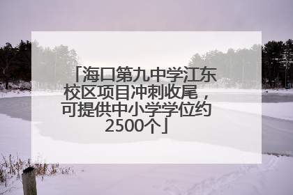 海口第九中学江东校区项目冲刺收尾，可提供中小学学位约2500个