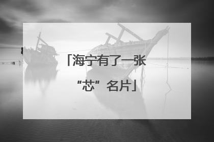 海宁有了一张“芯”名片
