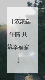 浓浓端午情 共筑幸福家