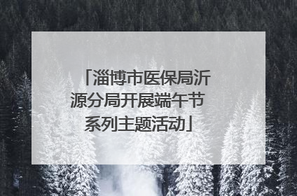 淄博市医保局沂源分局开展端午节系列主题活动