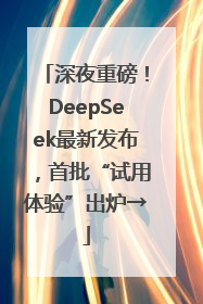 深夜重磅！DeepSeek最新发布，首批“试用体验”出炉→