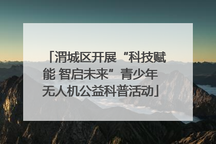 渭城区开展“科技赋能 智启未来”青少年无人机公益科普活动