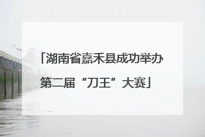 湖南省嘉禾县成功举办第二届“刀王”大赛