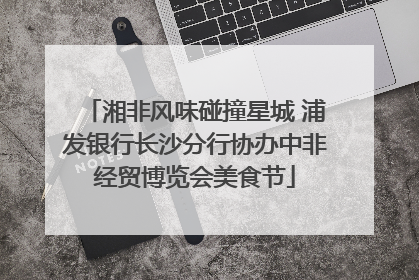 湘非风味碰撞星城 浦发银行长沙分行协办中非经贸博览会美食节