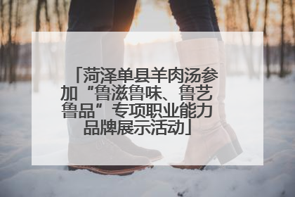 菏泽单县羊肉汤参加“鲁滋鲁味、鲁艺鲁品”专项职业能力品牌展示活动