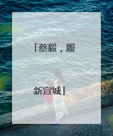 蔡毅，履新宣城