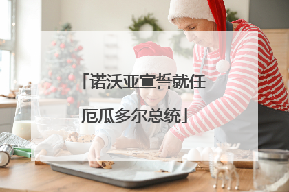 诺沃亚宣誓就任厄瓜多尔总统