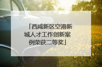 西咸新区空港新城人才工作创新案例荣获二等奖