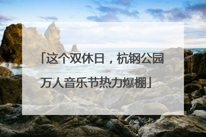 这个双休日，杭钢公园万人音乐节热力爆棚
