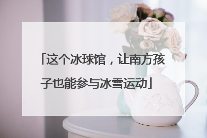 这个冰球馆,让南方孩子也能参与冰雪运动