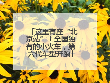 这里有座“北京站”！全国独有的小火车，第六代车型开跑