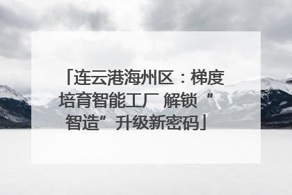 连云港海州区：梯度培育智能工厂 解锁“智造”升级新密码
