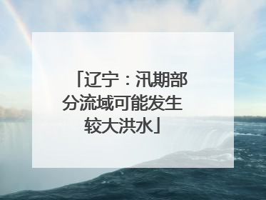 辽宁：汛期部分流域可能发生较大洪水