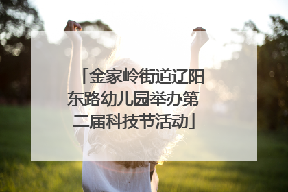 金家岭街道辽阳东路幼儿园举办第二届科技节活动