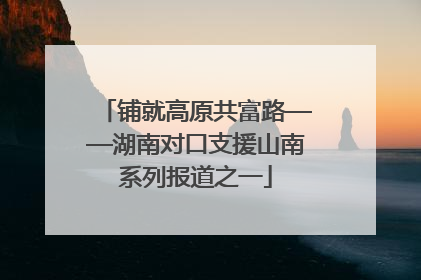 铺就高原共富路——湖南对口支援山南系列报道之一