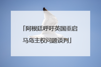 阿根廷呼吁英国重启马岛主权问题谈判
